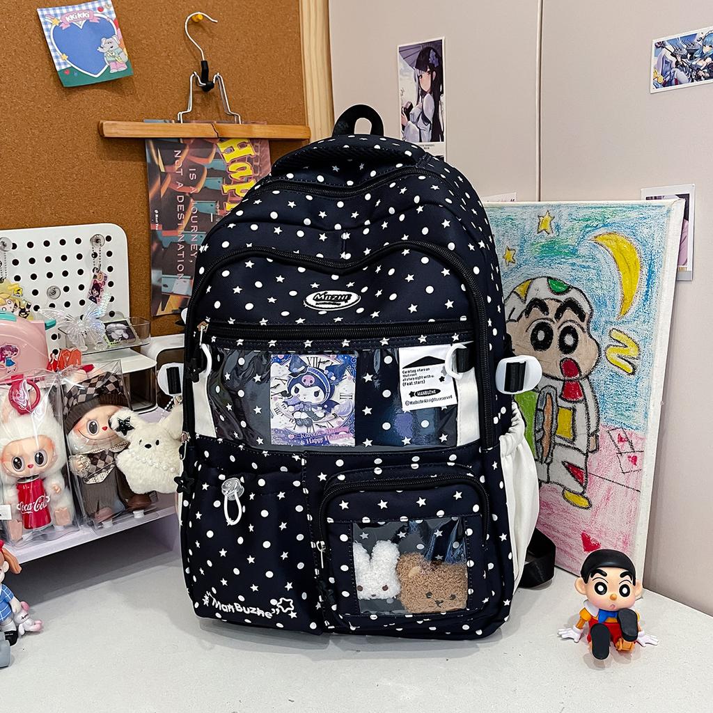 Schoolbag new Japanese ins storm point schoolbag female Mori small fresh and cute primary and secondary school students 1st-1st grade backpack