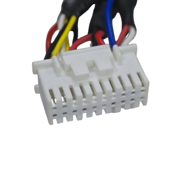1/2 stk. Mikrofon 20-pins RCA-kabel Bilradio 3,5 mm Mikrofon Subwoofer-ledninger til Android Stereo Output Subwoofer-sæt