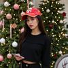 Red Baseball Hat Merry Christmas Twill Headwear Print Soft Sun Protection Ball Hats For Women Men Holiday Golf Christmas Gifts