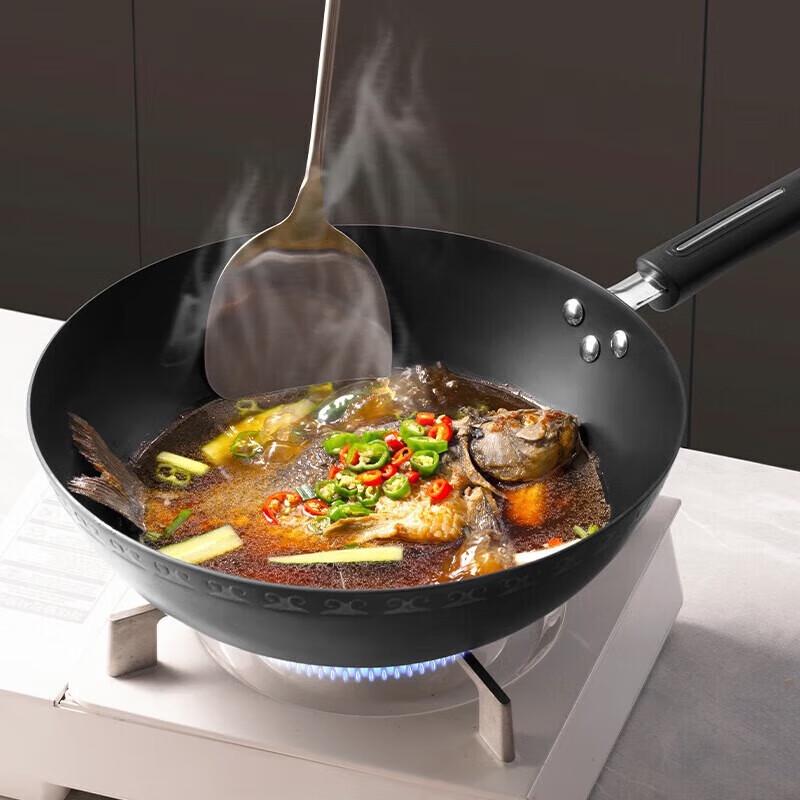 COOKER KING 32cm Classic Cast Iron Wok