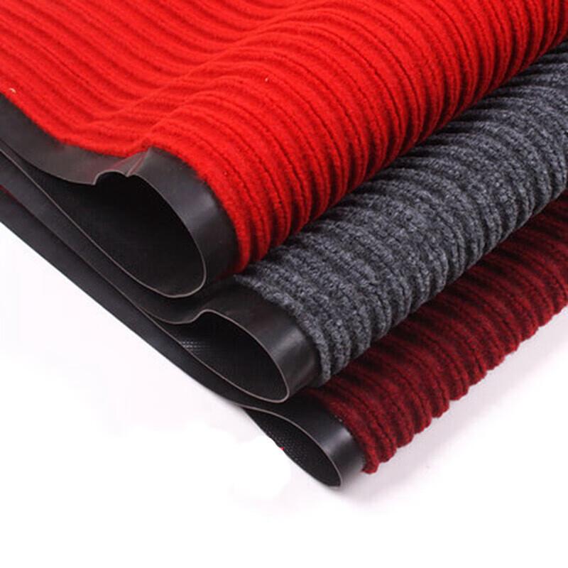 Katuya Double Stripe Absorbent Non-Slip Floor Mat Roll серый