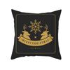 New Black Hot Stamping Christmas Pillow Cover Golden Elk Christmas Tree Sofa Cushion Cover Home