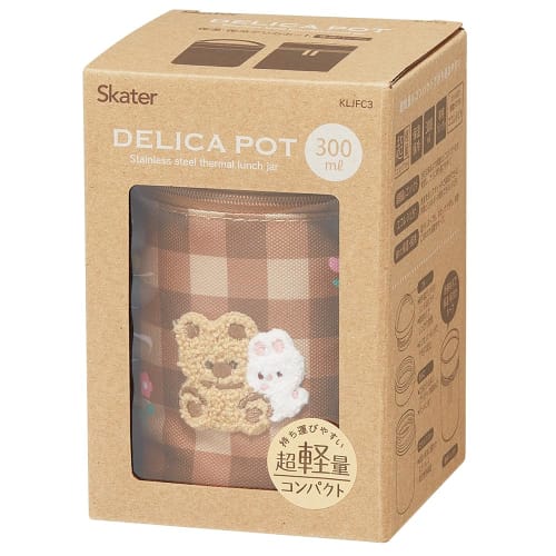 Skater Soup Jar Thermal/Cold 300ml Mofumo Friends Soup Pot Black KLJFC3-A