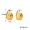 New Trend C-shaped Wide Dangle Earrings for Women Exaggerated Personality Gold Metal Earrings Geometry Unusual Earrings