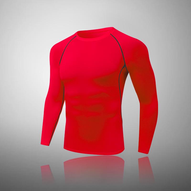 Men's High-Elastic Compression Sports Leggings: Quick-Dry, Long Pants for Running, Basketball & Fitness.