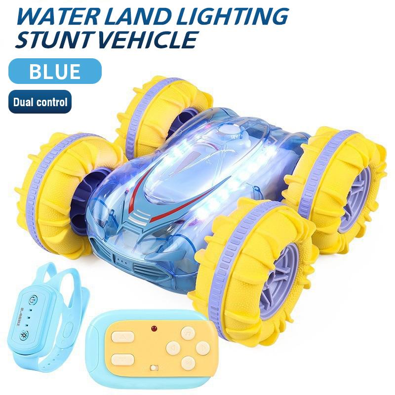 Rc Stunt Car 2.4G Remote-Controlled Cars Waterproof Gesture Radio-Controlled Cool Lights Multi-Mode Amphibious Vehicle Toys Kids