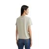 CK/Calvin Klein SS23 Solid Color Letter Embroidery Slim Fit Cotton T-Shirt Women Tops Light-Milk-Coffee 40WH105-AEV