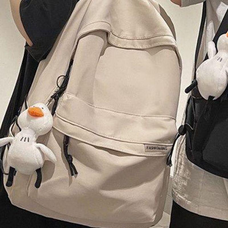 Schoolbag Backpack Men's Simple Large Capacity Computer Backpack Women's Leisure Japanese Junior High School Student High School Student School Bag