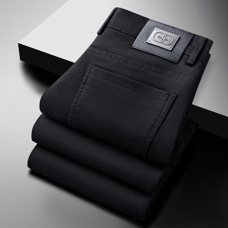 Autumn and Winter New Men's High-end Luxury Business Casual Pants Loose Straight Pants Stretch Joker Pants.