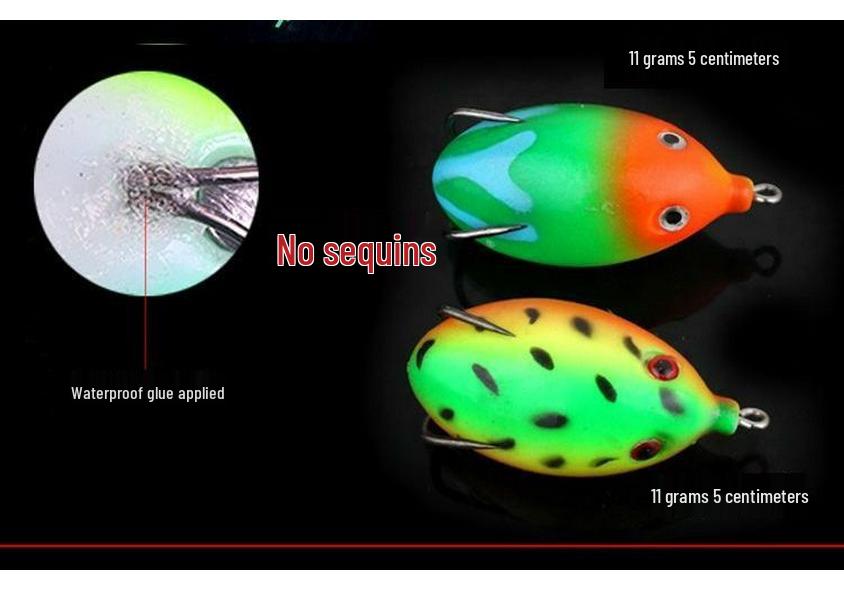 Schwimmende Froschköder Set: Weiche, Starke, Künstliche Froschköder mit Haken für Schwarzfisch