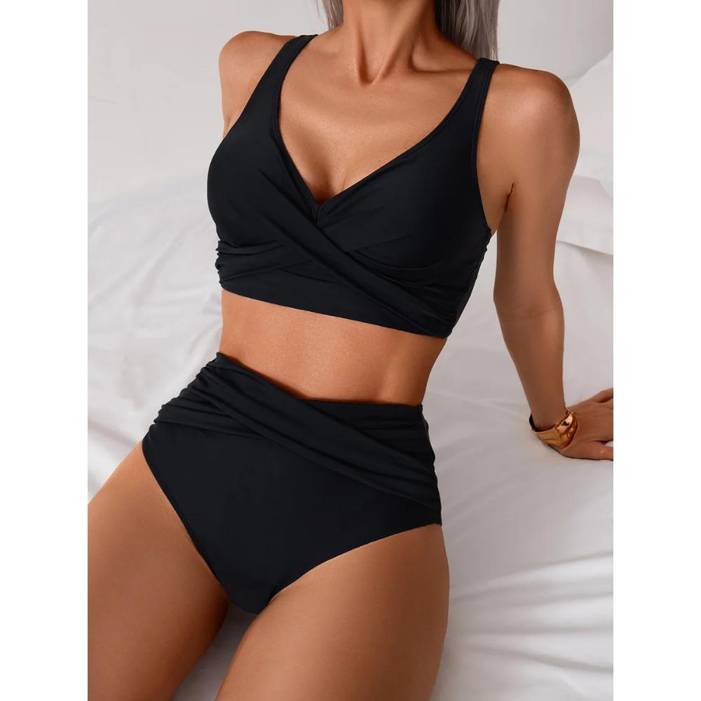 Women's Swimwear Plus Size High Waist Bikini Suit Swimsuit Women's Swimwear Two Piece Beachwear