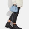 Coach Sydney 20 Classic Monogram Zip Closure Chambray Coated Canvas And Leather Shoulder Bag Women shoulder bag Light-Blue CH140-SVM6A
