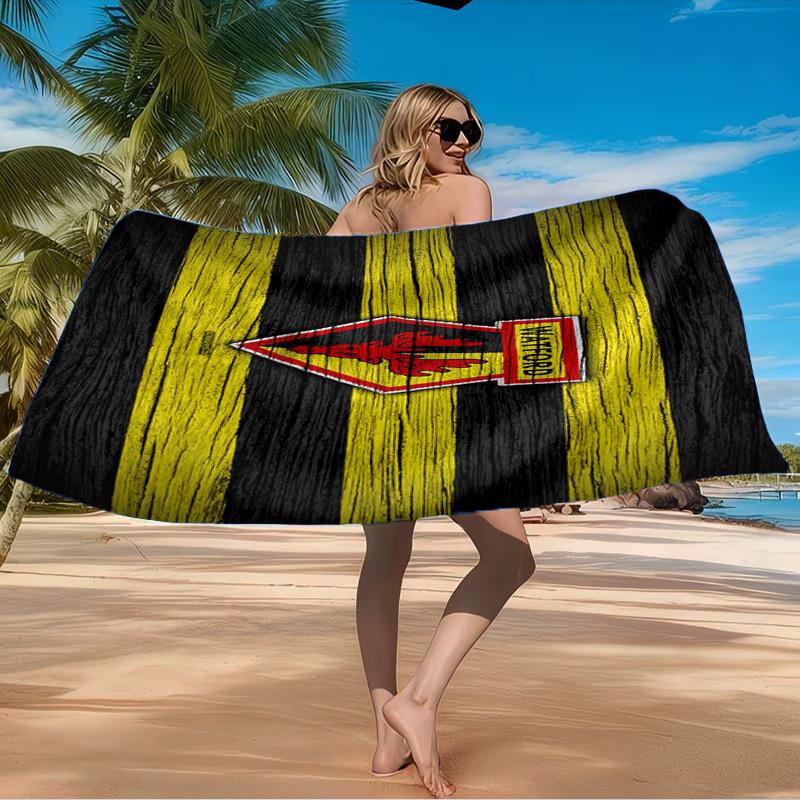 Wat-ford Football Crest Beach Towel Microfiber Beach Towel, Lightweight and Quick-Dry, for Summer Travel, Swimming Pool Fan Birthday Gift