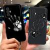 For Tecno Spark 8 Pro 8T 8P Elegant Floral Cat Phone Case For Tecno Spark8 8T 8P 8Pro Black Silicone Soft TPU Cases Bumpers