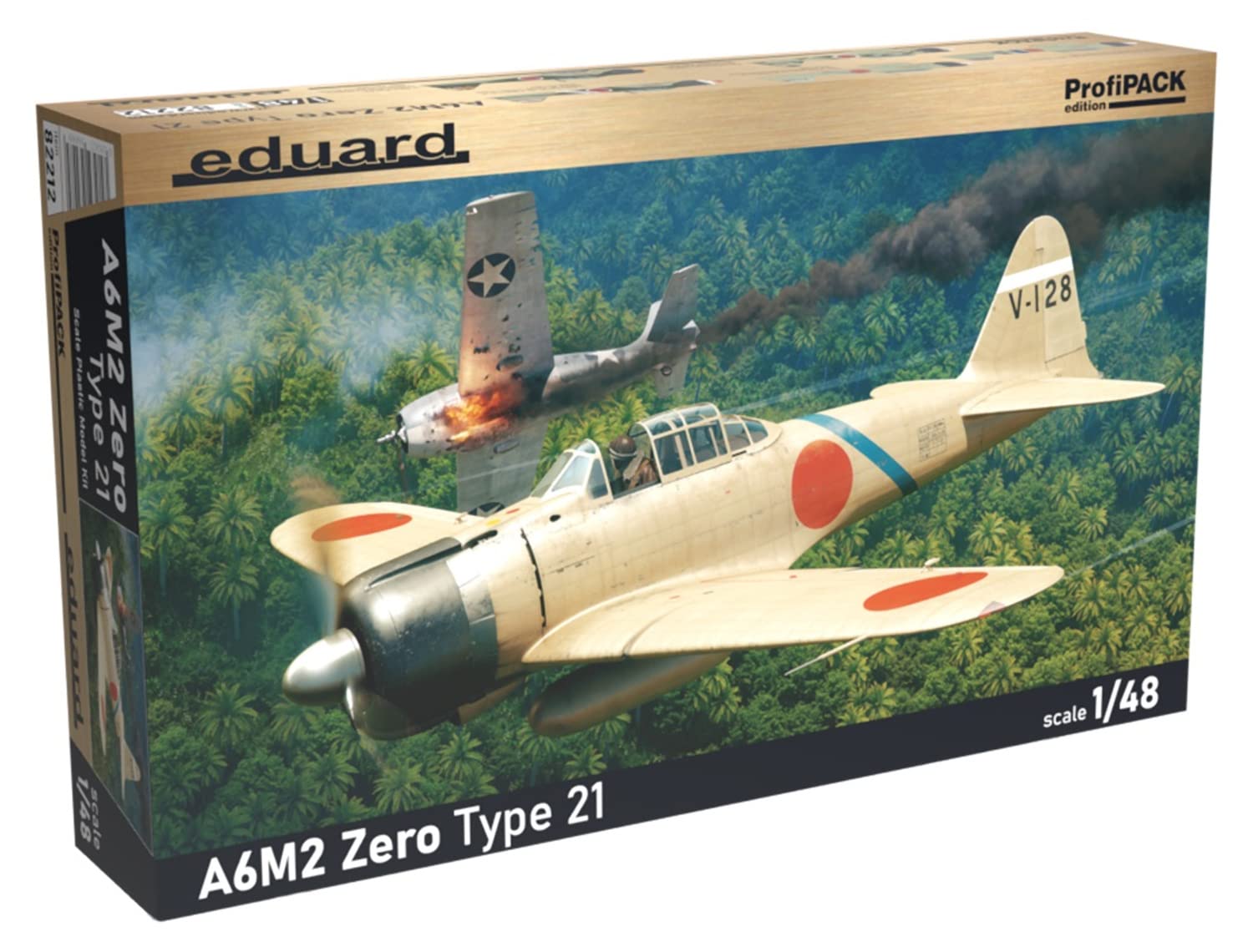 

Eduard Profipack Japanese Navy A6M2 Zero Fighter Type 21 Plastic Model Kit EDU82212 1/48