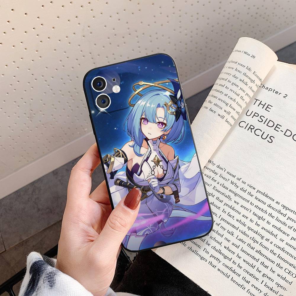 Griseo Animated Game H-Honkai Impact 3rd Phone Case For IPhone 17 Air 16 15 14 13 Pro Max 11 12 Black Silicone Cover