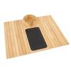 Bamboo Sofa Armrest Tray Detachable Couch Cup Holder Couch Armrest Organizer for Dining Drinking and Snacks