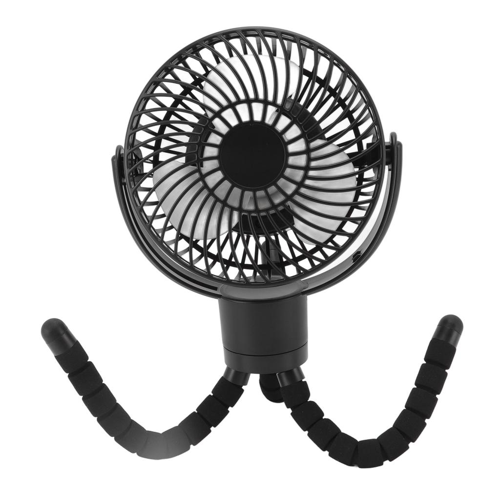 Portable Desktop Fan Rechargeable with LED Light Remote Control for Outdoor Camping Golf Cart Stroller Office Bedroom
