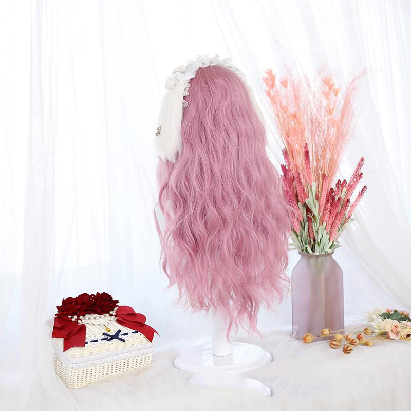 Bybrana Women's Fashion Wigs Are Suitable For Daily Wear Mid-Point Curly Hair Long Hair Chemical Fiber Hair