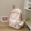 Schoolbag Japanese college style star printed schoolbag for women, large capacity, high value, junior and high school students, lightweight burden
