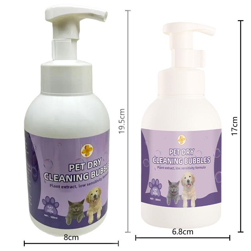 Pet No-Rinse Foam Shampoo for Cats & Dogs - 500ml/300ml