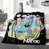 Custom Name Summer Fun Parade Party Blanket For Couch Bed Plush Cozy Fuzzy Blanket Super Soft Warm Blankets For Fall And Winter 0916105