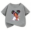 Y2k Hip Hop Streetwear Girl TShirt Printed T Shirt Girls Summer Clothes Short Sleeve Tops Cute Clothing Casual Tee
