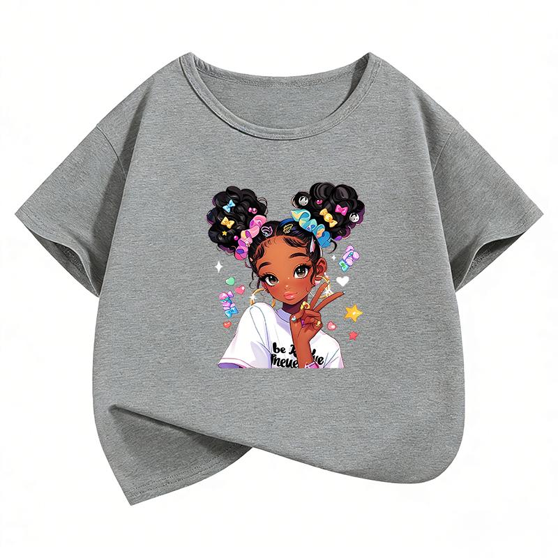 Y2k Hip Hop Streetwear Girl TShirt Printed T Shirt Girls Summer Clothes Short Sleeve Tops Cute Clothing Casual Tee