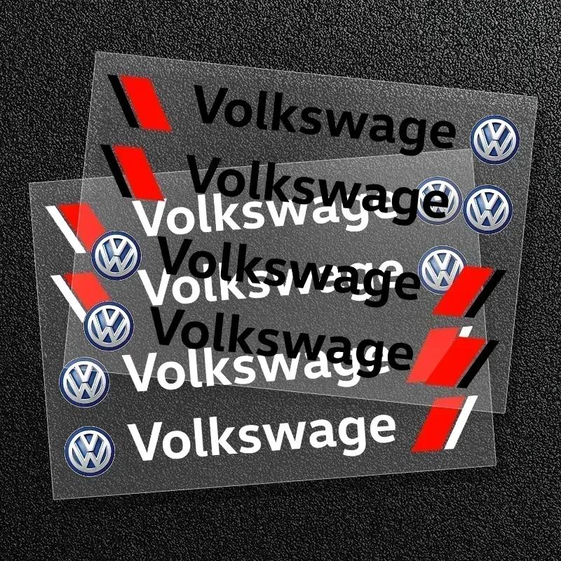 B6 VW For Volkswagen 4Pc Car Door Anti Scratch Auto Door Handle Protector Decals Wiper Stickers For Volkswagen VW Golf 4 7 MK3 4 QK9