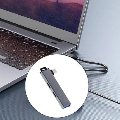 Lightweight USB C Hub Type C Converters with Additional USB C Port for Convenient Use Across Various Operating Systems