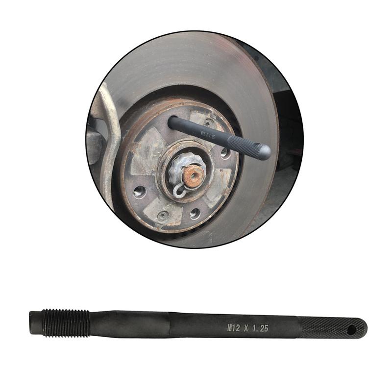 Guida per il montaggio della ruota Strumento per bullone Ruota Pneumatico Gancio per ruota Spina di allineamento Bulloni ruota Strumenti per meccanico automobilistico M14x1.25, M14x1.5, M12x1.5
