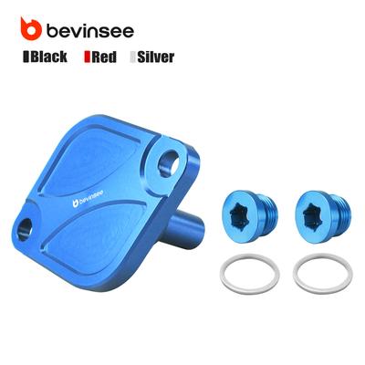 BEVINSEE Oil Thermostat Housing Lid Cover & Plugs for BMW E60 E90 E92 E93 E82 F10 F30 F36 F12 F20 F22 M2 F84 M3 F80 M4 F82/F83