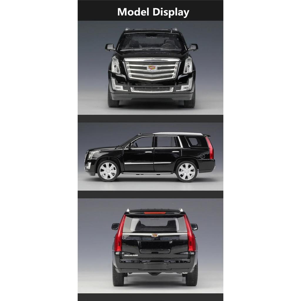 Welly 1/27 Cadillac Escalade SUV Alloy Car Model Diecasts Metal Off-road Vehicles Car Model High Simulation Collection Kids Gift