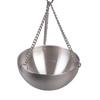 Essential Oil Bowl Stainless Steel Sauna Oil Cup Sauna Aromatherapies Bowl Oil Cup Holder with Wood Plate and Screws
