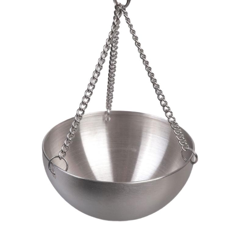 Essential Oil Bowl Stainless Steel Sauna Oil Cup Sauna Aromatherapies Bowl Oil Cup Holder with Wood Plate and Screws