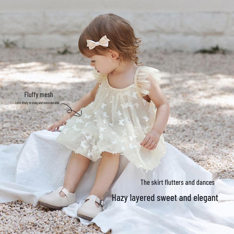 babylove Baby Girl Summer Fly Sleeve Princess Dress