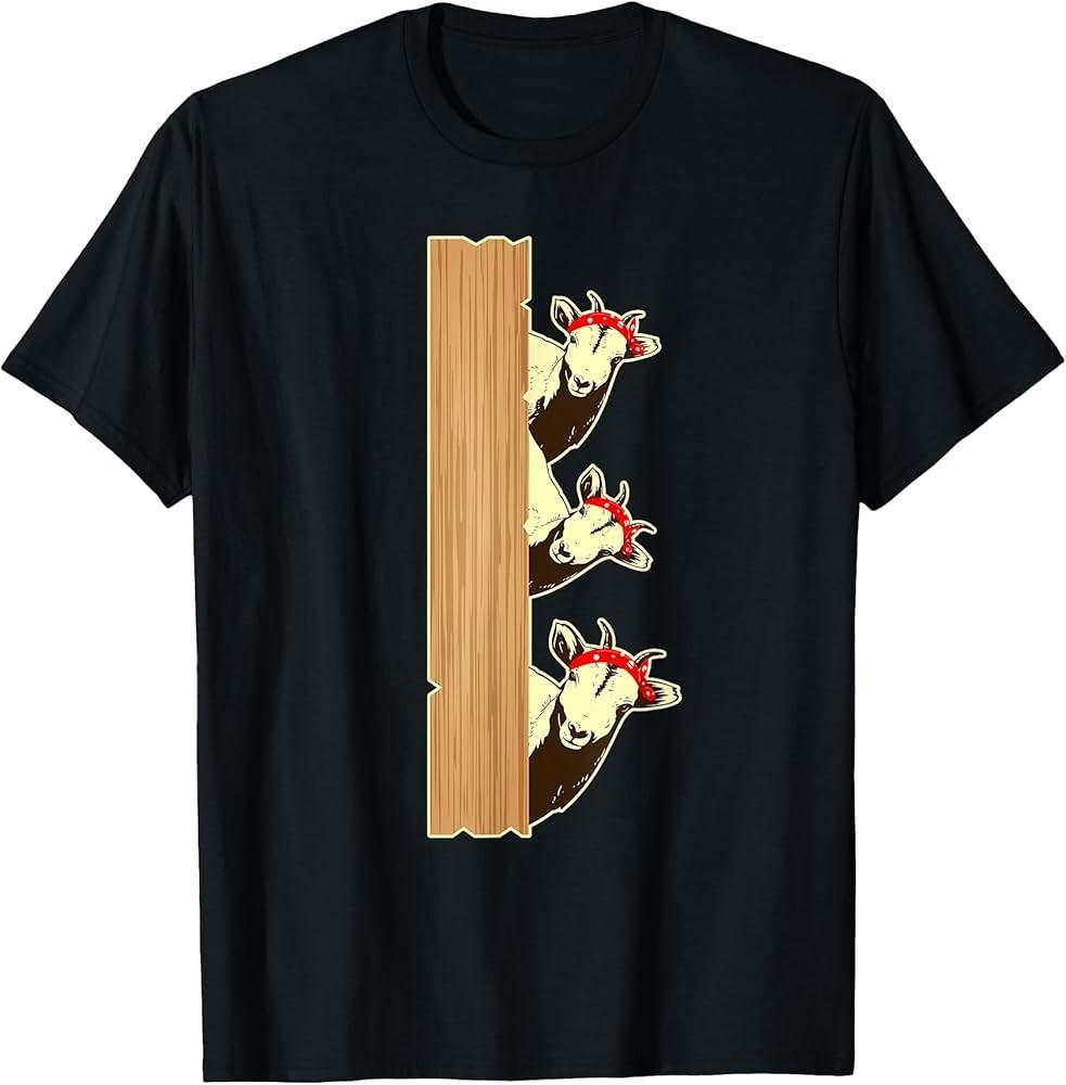 

Funny Goats Red Bandanas Head Bow Farm Animals Lovers Gift TShirt Unisex T-Shirt S