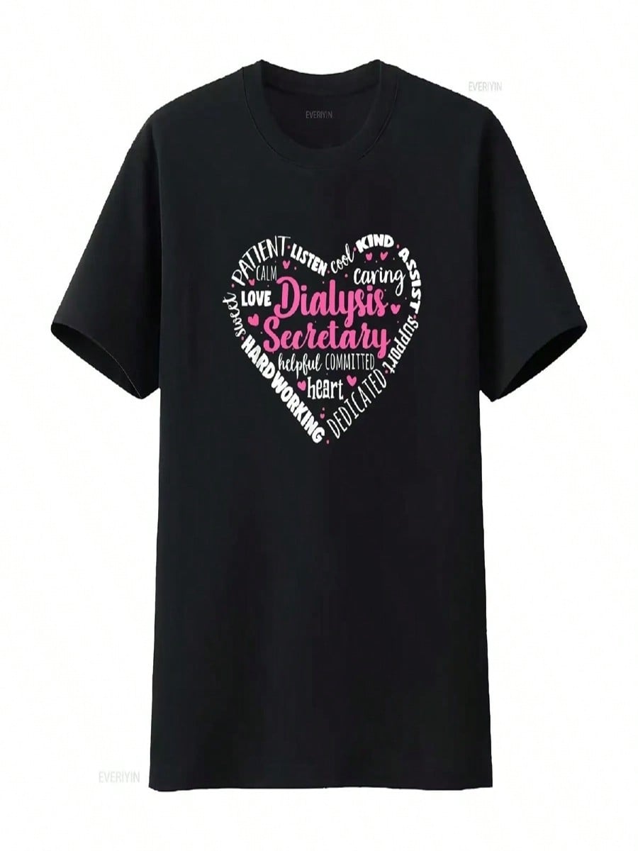 Dialysis Secretary Appreciation Attributes T Shirt Vintage Washed Graphic Designer Clothes Breathable Soft Unisex Fashion S разноцветный