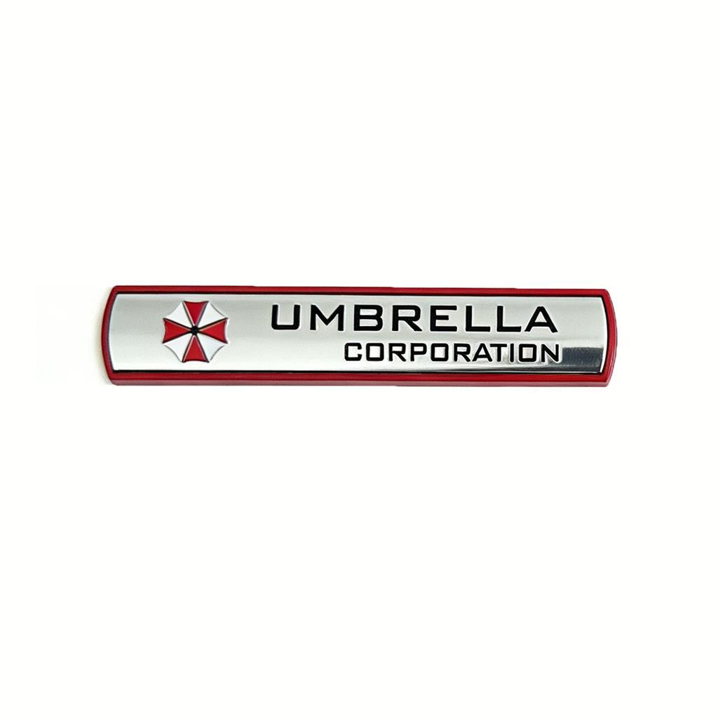3D Metal Umbrella Corporation Car Stickers Decals Emblem Badge Auto Accessories Styling Decorations
