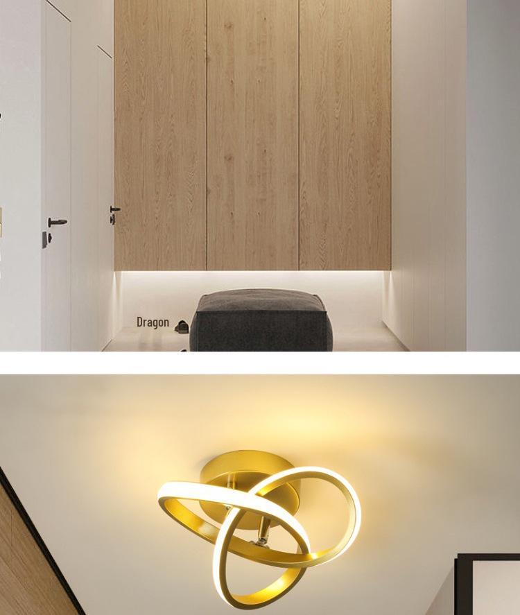 Nordic Modern Ceiling Lamp for Corridor - Creative Decorative Lighting with Simple Personality Design