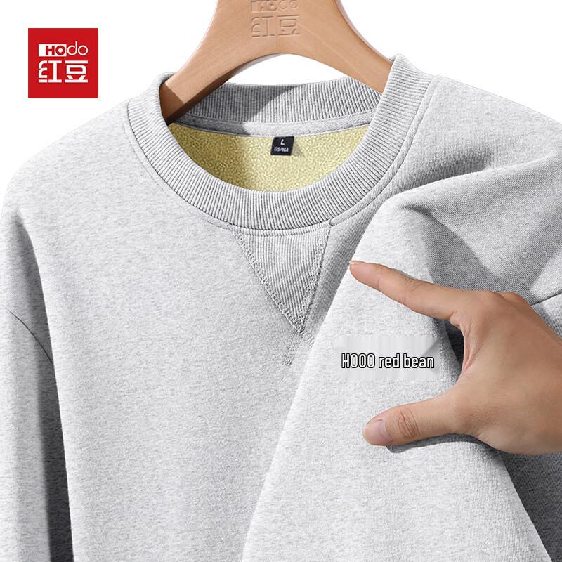 

Hodo Men s Thickened Warm Fleece Lined Round Neck Sweatshirt L