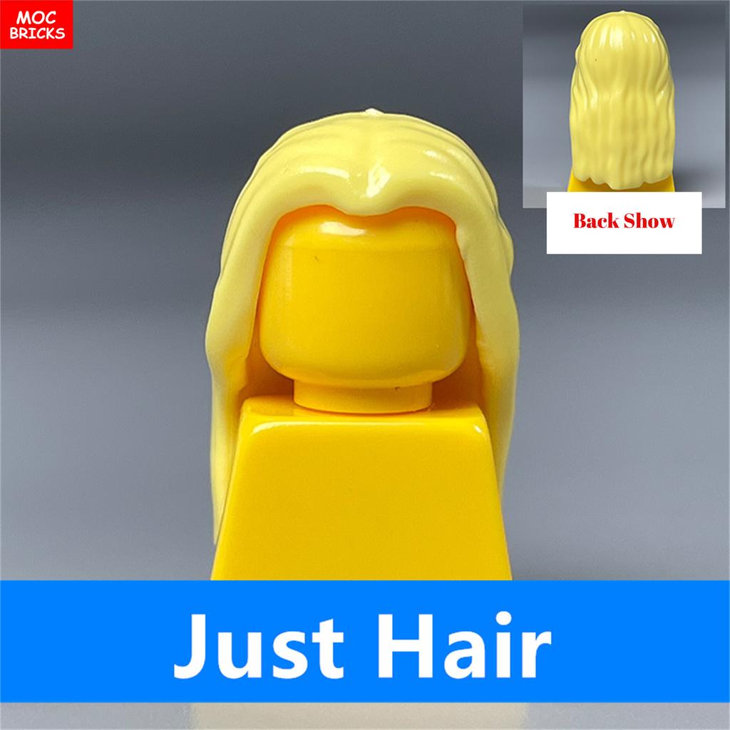 MOC Bricks Female Hairs Mori Girls Women Model Straight Hair 4cm Figure Wear Assembled Educational Building Blocks Toys