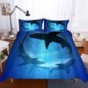 3D Shark Bedding Set Marine Animal Down Duvet Cover 2/3 Pieces Boys Teens Room Quilt Cover Luxury Soft Quick Drying Bed Cover