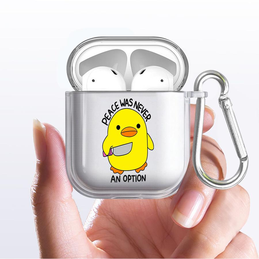 Cute Duck Clear Earphone Cases Cover Case For Airpods 1 Pro2 Pro3 4 Pro 3 2