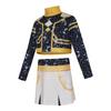 Girls POP Singer Hunters Stage Performance Printing Outfit Halloween Cosplay Costume for Carnival Party Pretend Game Role Playing Dress Up Suit