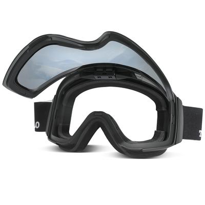 Gogle Torbollo z magnetycznymi soczewkami PC REVO, wodoodporne, UV, zakrzywione, cylindryczne, szerokie pole widzenia, OTG (na okulary), kask, w zestawie zapasowe soczewki, etui i pokrowiec do przechowywania