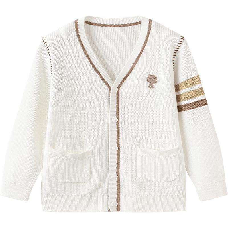 Balabala Boys' 2026 Autumn Cartoon V-Neck Cardigan
