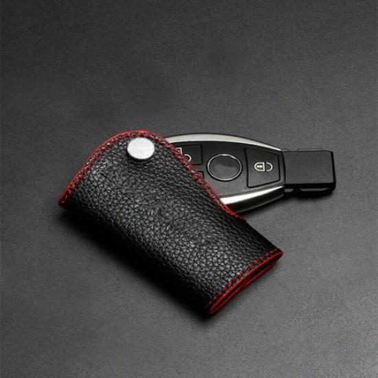 Real leather car key cover case key chain Decoration Cover for Mercedes Benz car