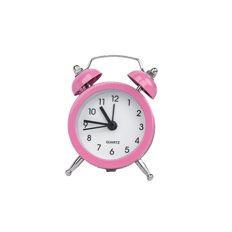 Creative Children's Alarm Clock On the Head of the Student's Bedside Cute Cartoon Silent Simple Bedroom Mini Loud Table Alarm Clock