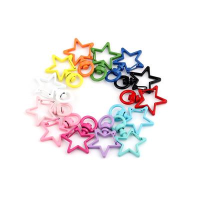 5 Teile/los Stern Form Bunte Karabiner Haken Anschlüsse für DIY Handwerk Schmuck Machen Erkenntnisse Zubehör